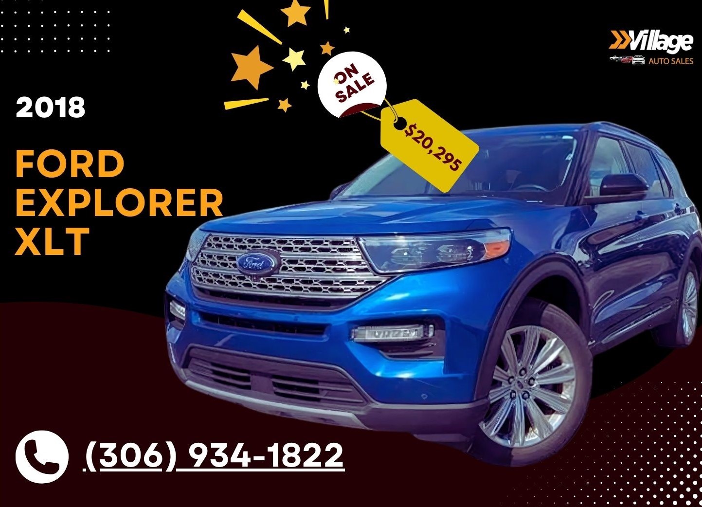 Top Ford SUVs for Sale - 2018 Ford Explorer XLT 4dr 4x4 BLUE SUV